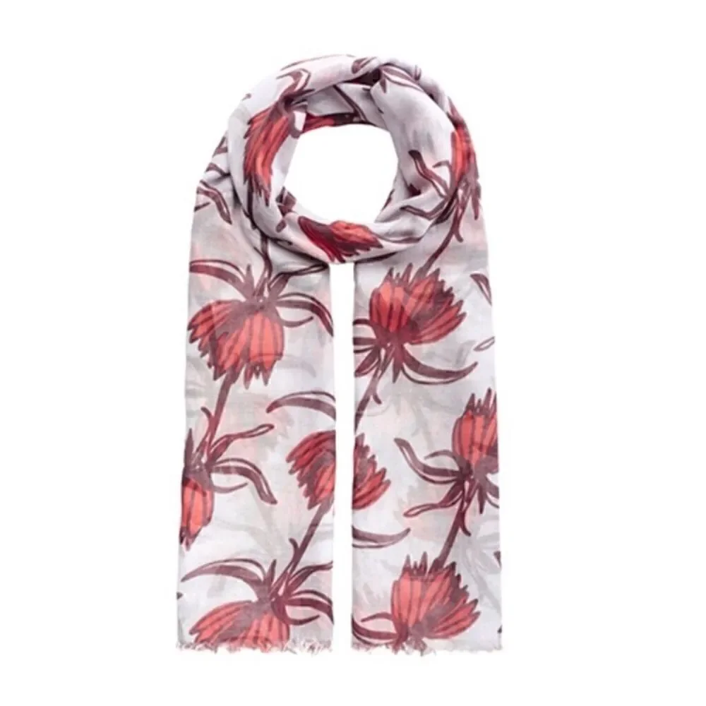 India Hicks Crown Imperial Scarf - Poppy Red